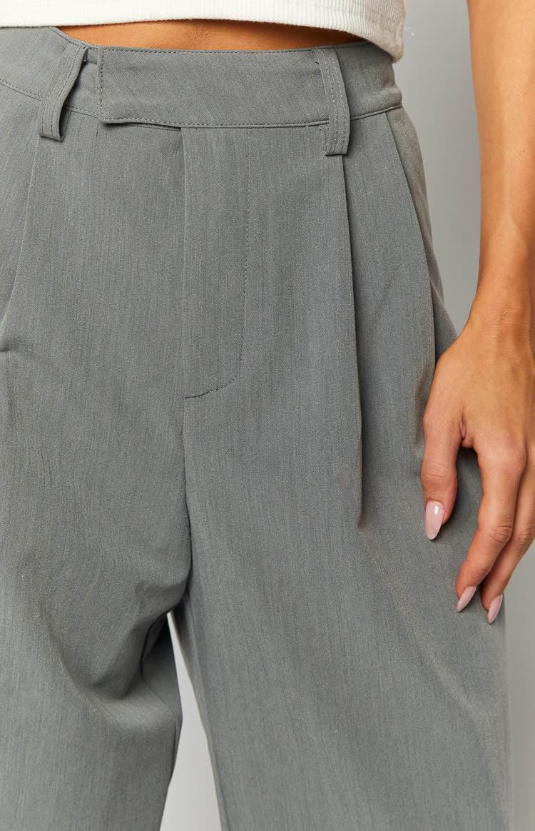 Kairos Grey Straight Leg Pants Product Image