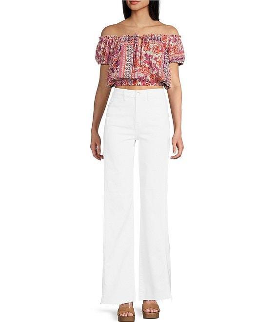 Daze Far Out High Rise With Seam Wide Leg Jeans Product Image