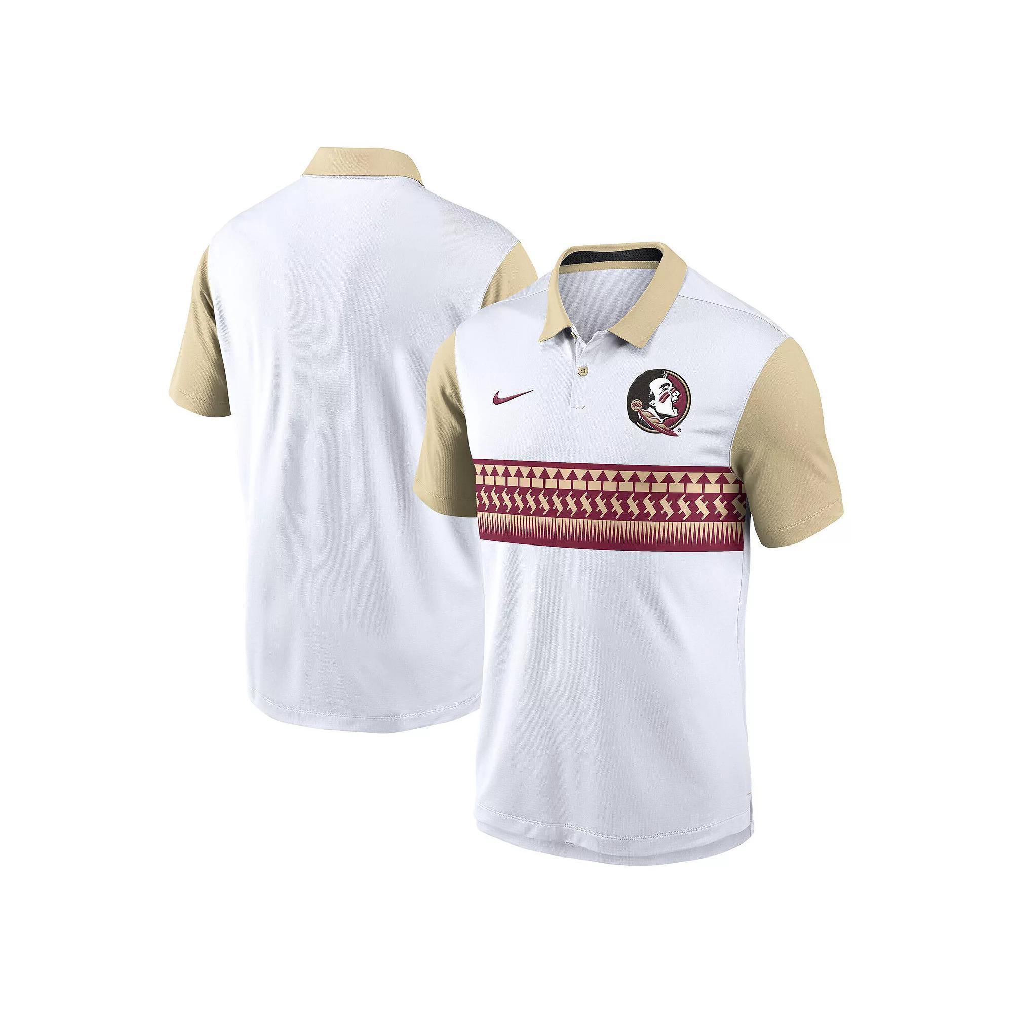 Men's Nike White Florida State Seminoles Vapor Performance Polo, Size: XL Product Image