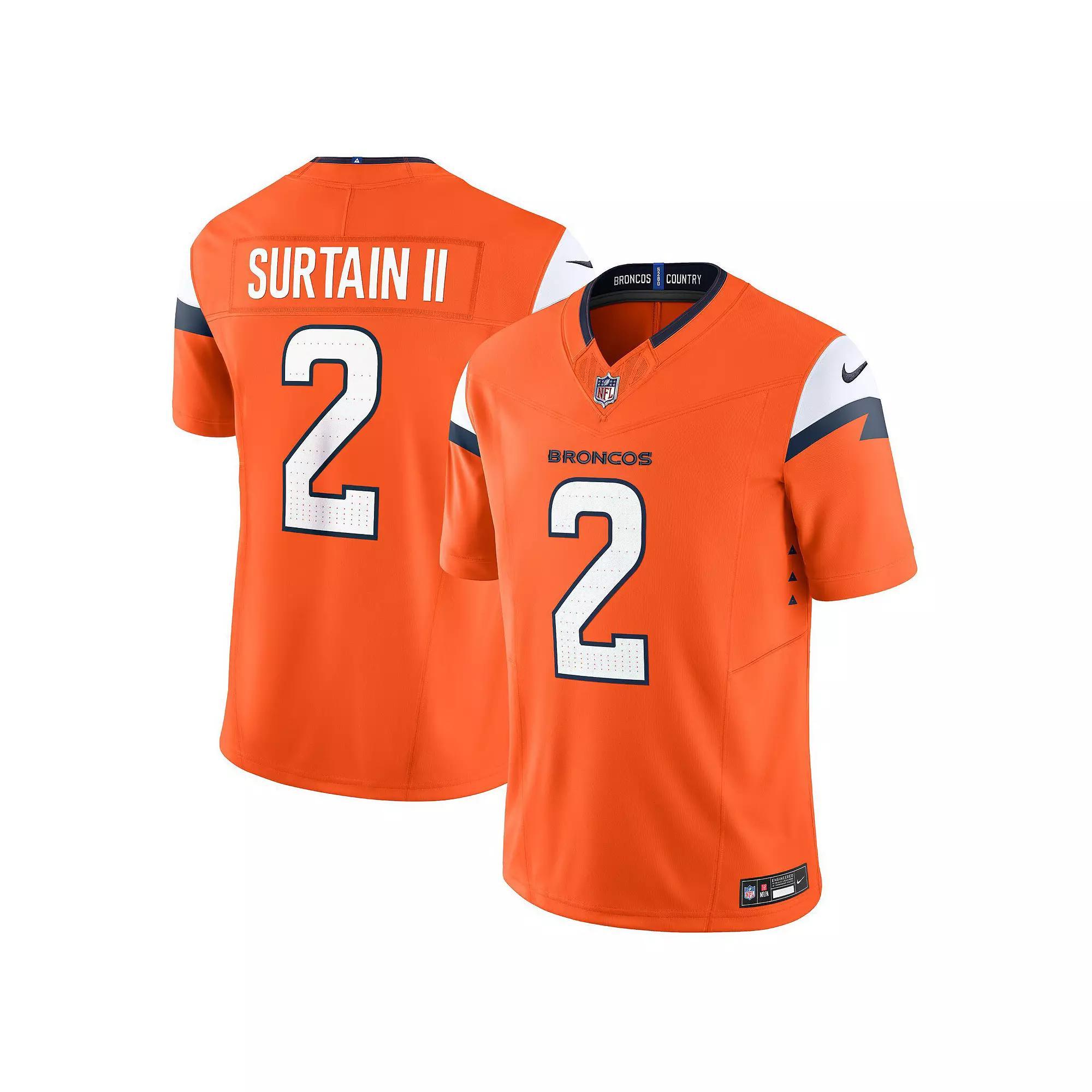 Men's Nike Patrick Surtain II Orange Denver Broncos Vapor F.U.S.E. Limited Jersey, Size: XL Product Image