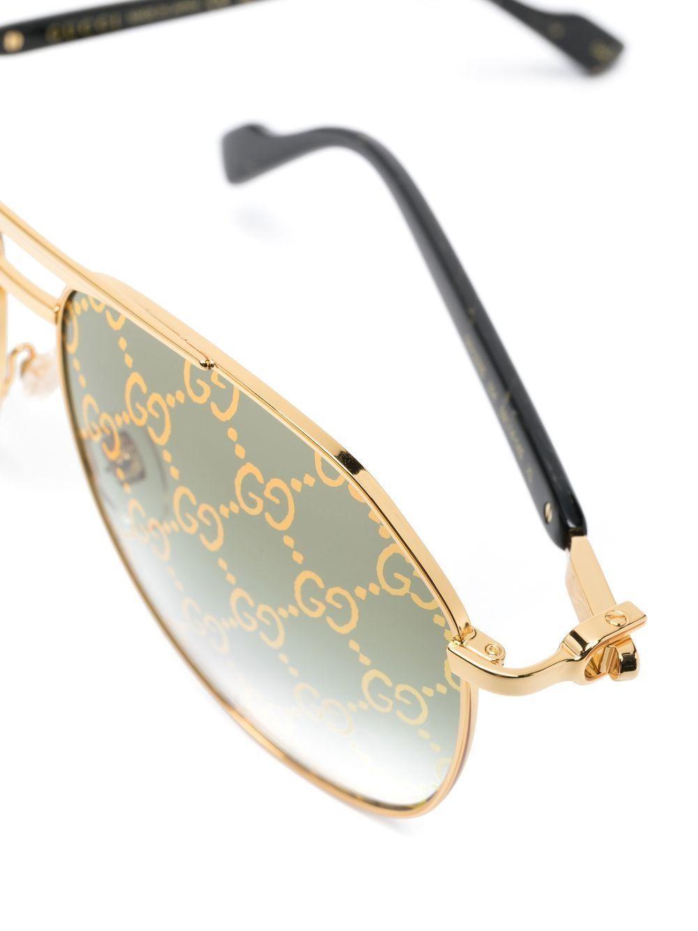 pilot-frame tinted sunglasses Product Image