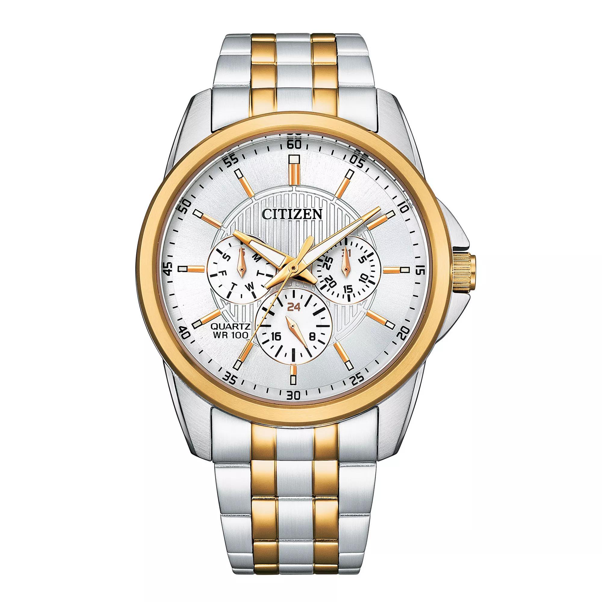 Citizen Mens Two-Tone Stainless Watch - AG8346-51A Gold Silver Product Image