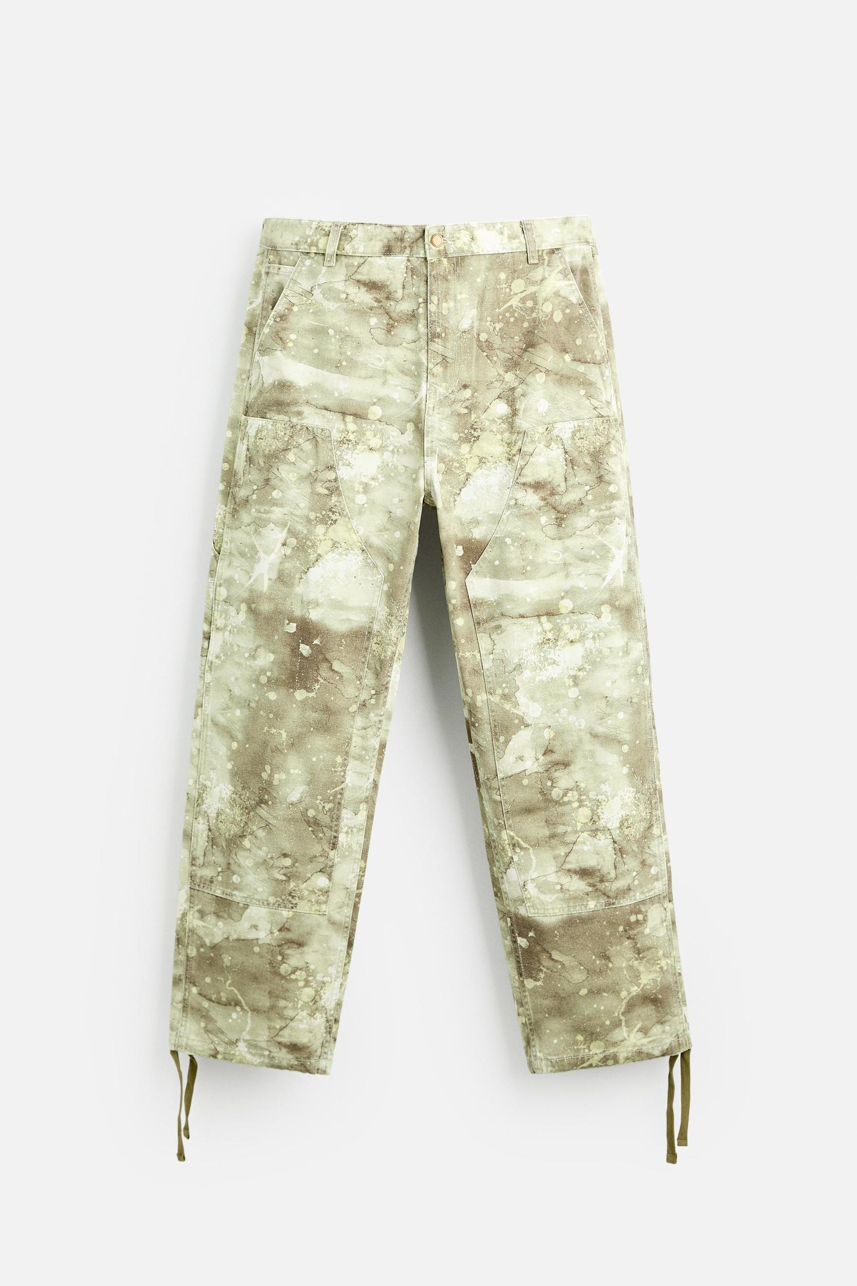 ABSTRACT PRINT CARPENTER PANTS Product Image