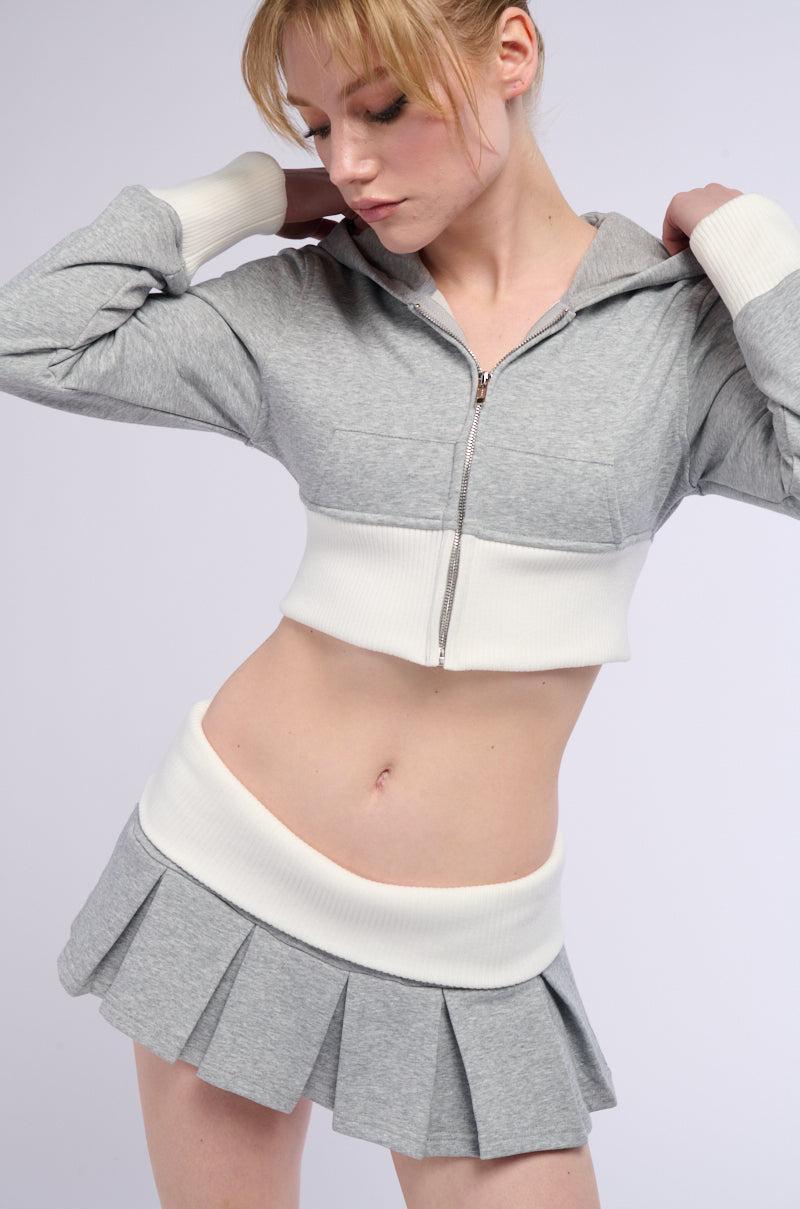 CALL ME MAYBE PLEATED MINI SKIRT Product Image