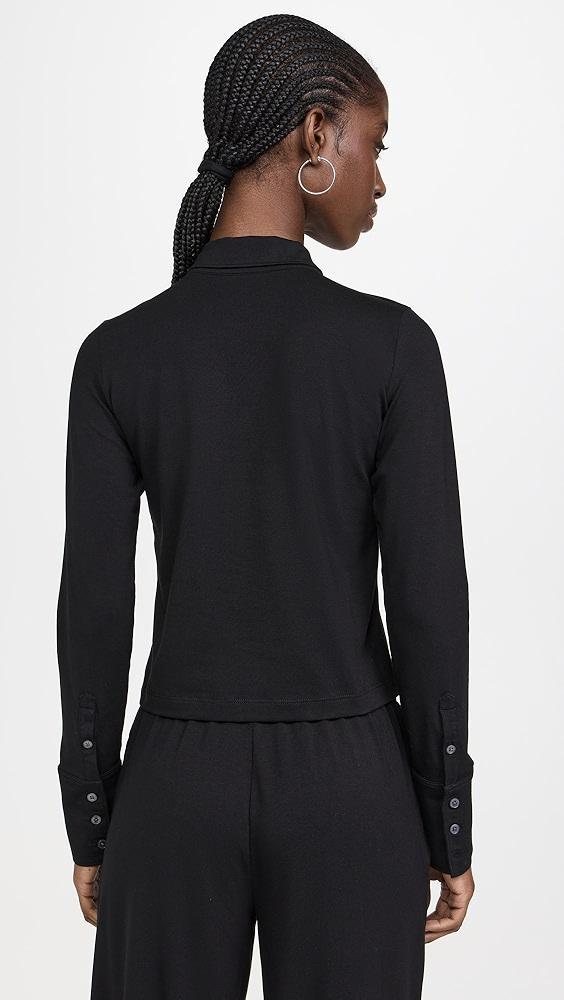 ATM Anthony Thomas Melillo Matte Jersey Button Front Top | Shopbop Product Image