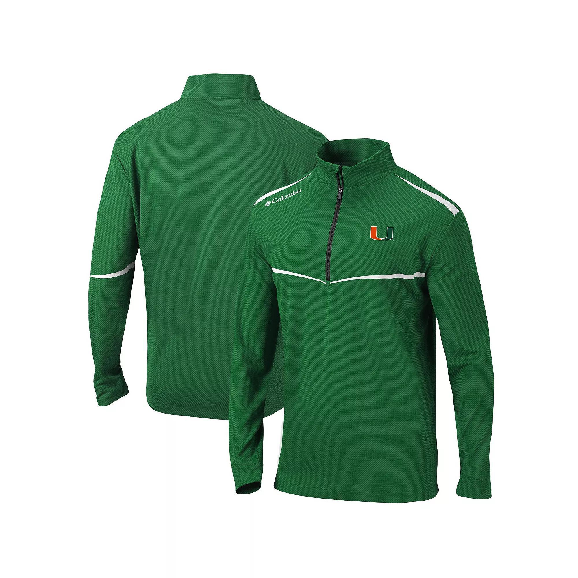 Mens Columbia Green Baylor Bears Scorecard Quarter-Zip Jacket Product Image