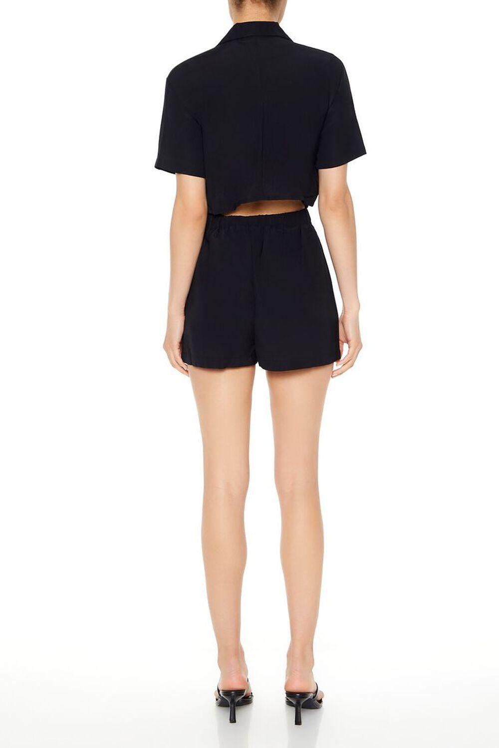 Cutout Tie-Waist Romper | Forever 21 Product Image