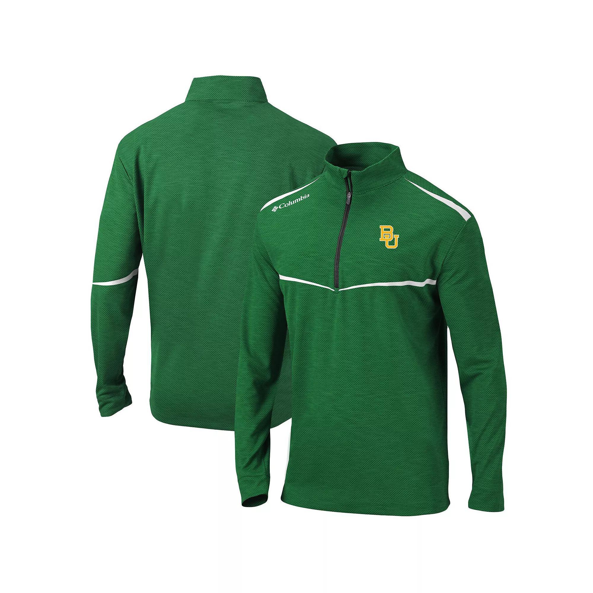 Mens Columbia Green Baylor Bears Scorecard Quarter-Zip Jacket Product Image