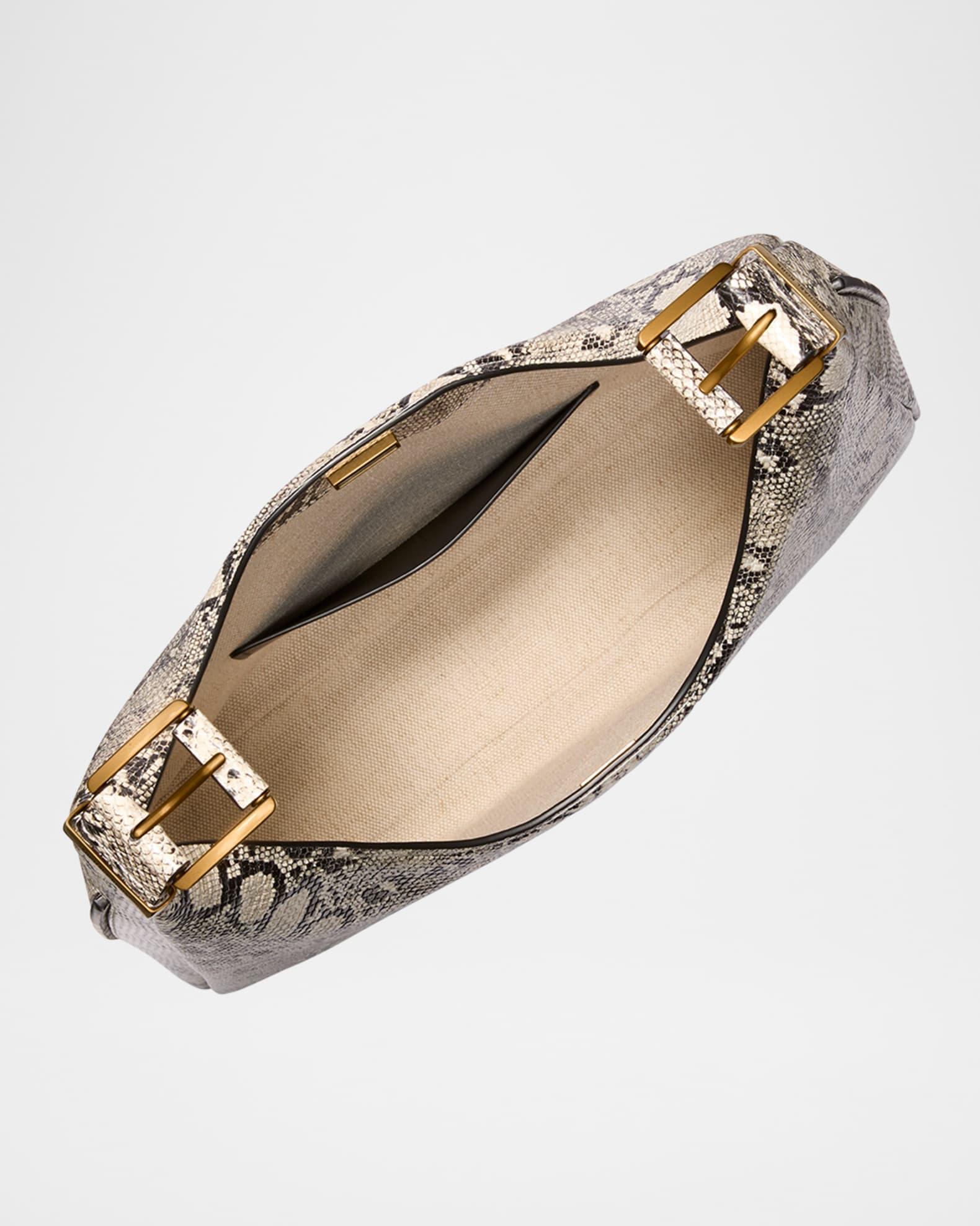 Nolita Large Snake-Print Leather Hobo Bag Product Image