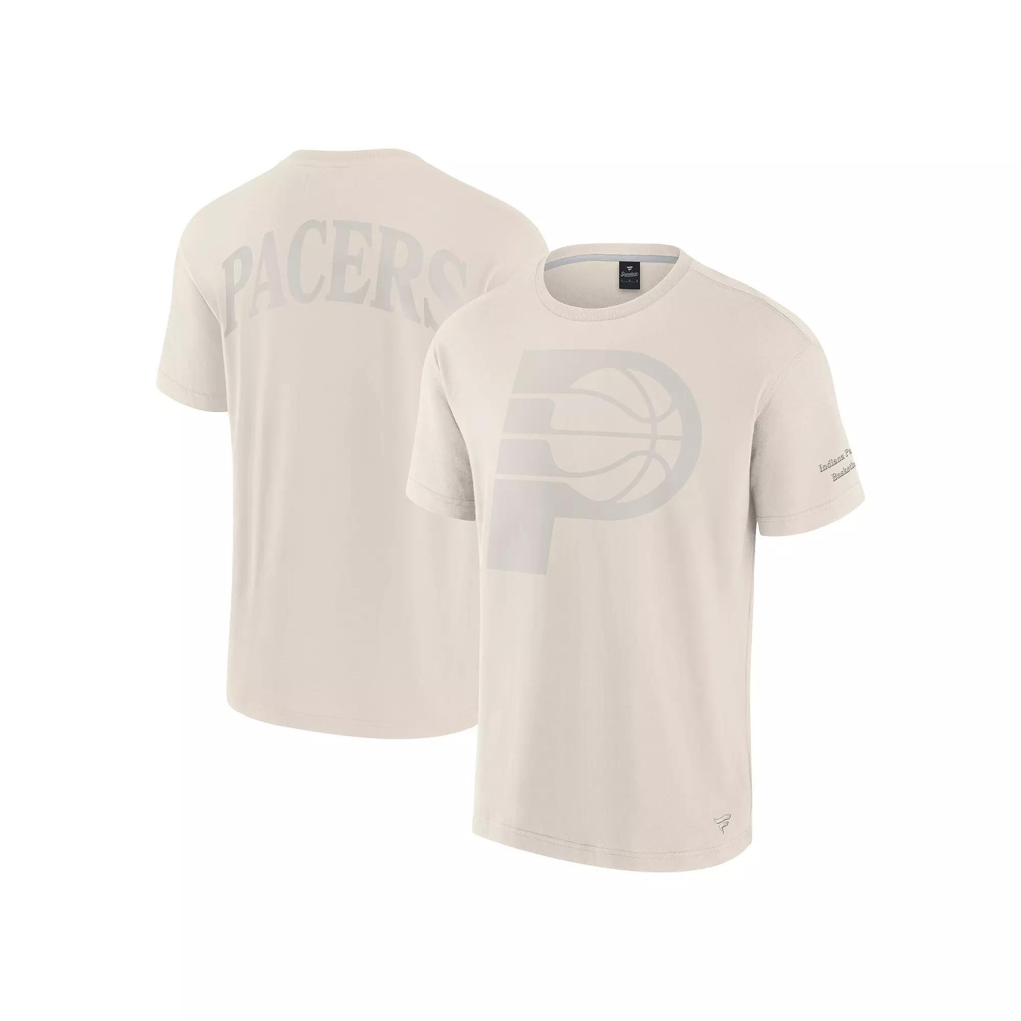 Men's Fanatics Cream Indiana Pacers Elements Iconic T-Shirt, Size: Medium, Beige Product Image
