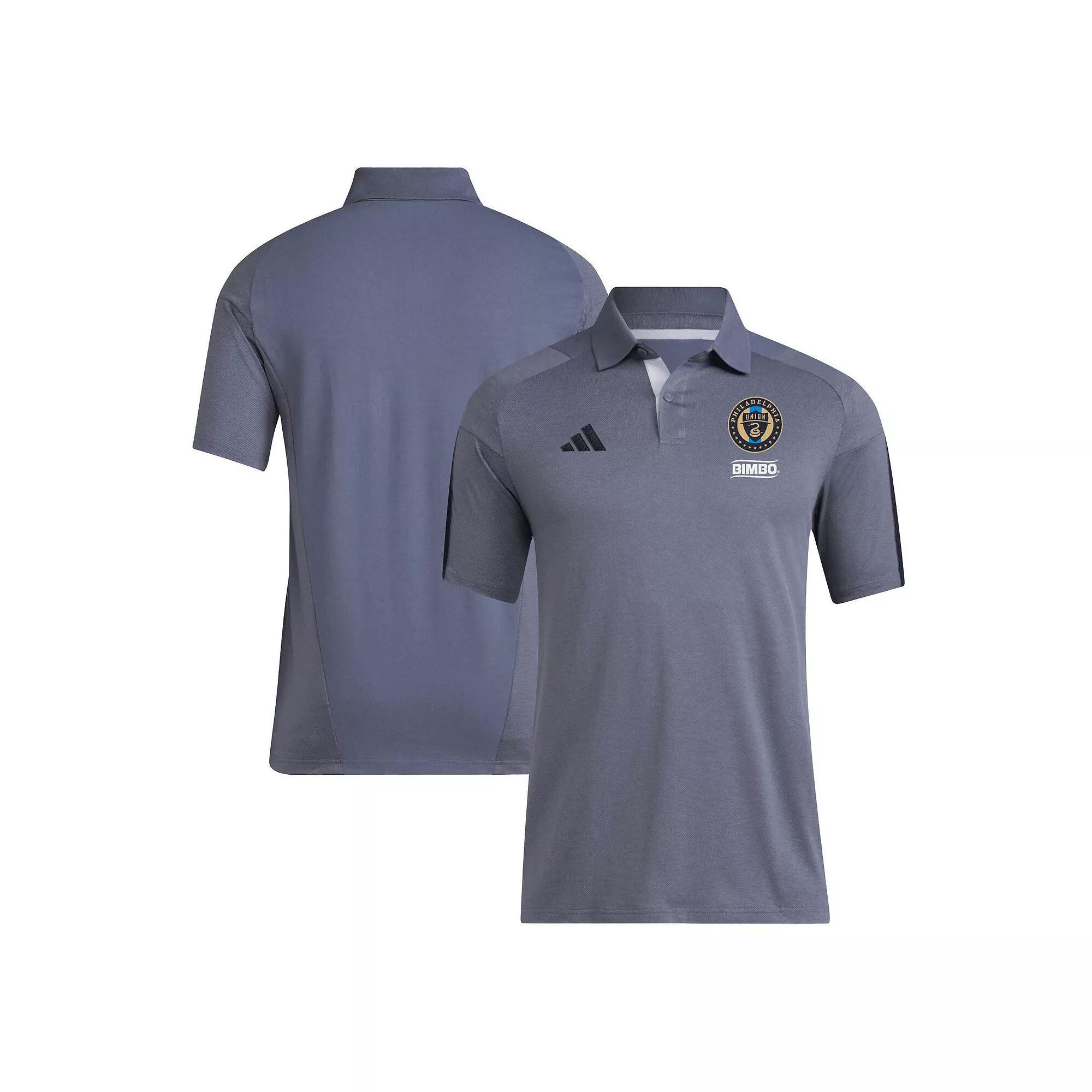 Mens adidas Gray LAFC 2024 Training Polo Product Image