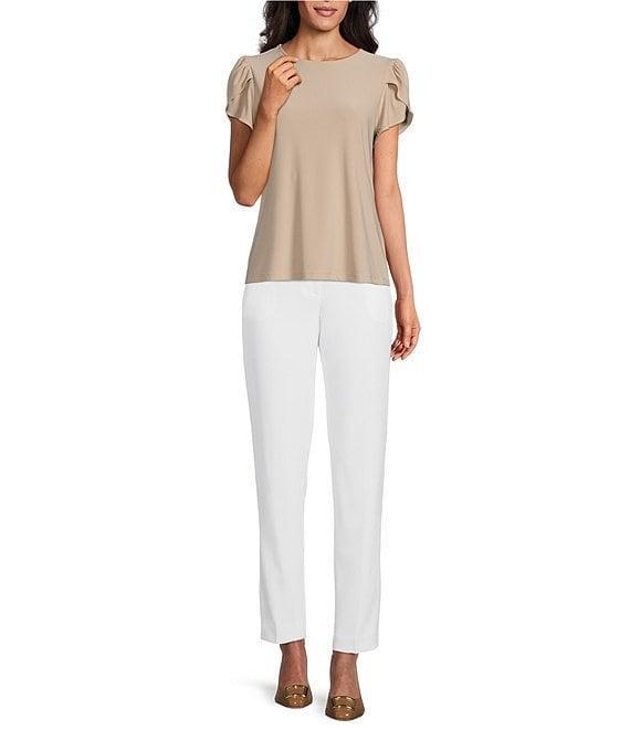 Preston & York Arianna Short Tulip Sleeve Crew Neck Knit Shirt Product Image