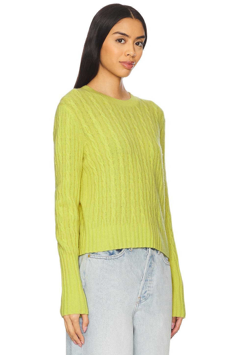 Cable Shrunken Cashmere Crew Sweater Guest In Residence Product Image