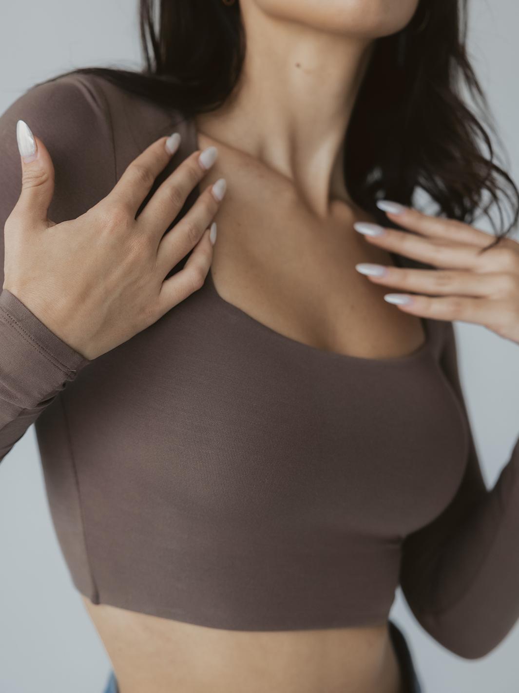 Long Sleeve Square Neck Brami Product Image