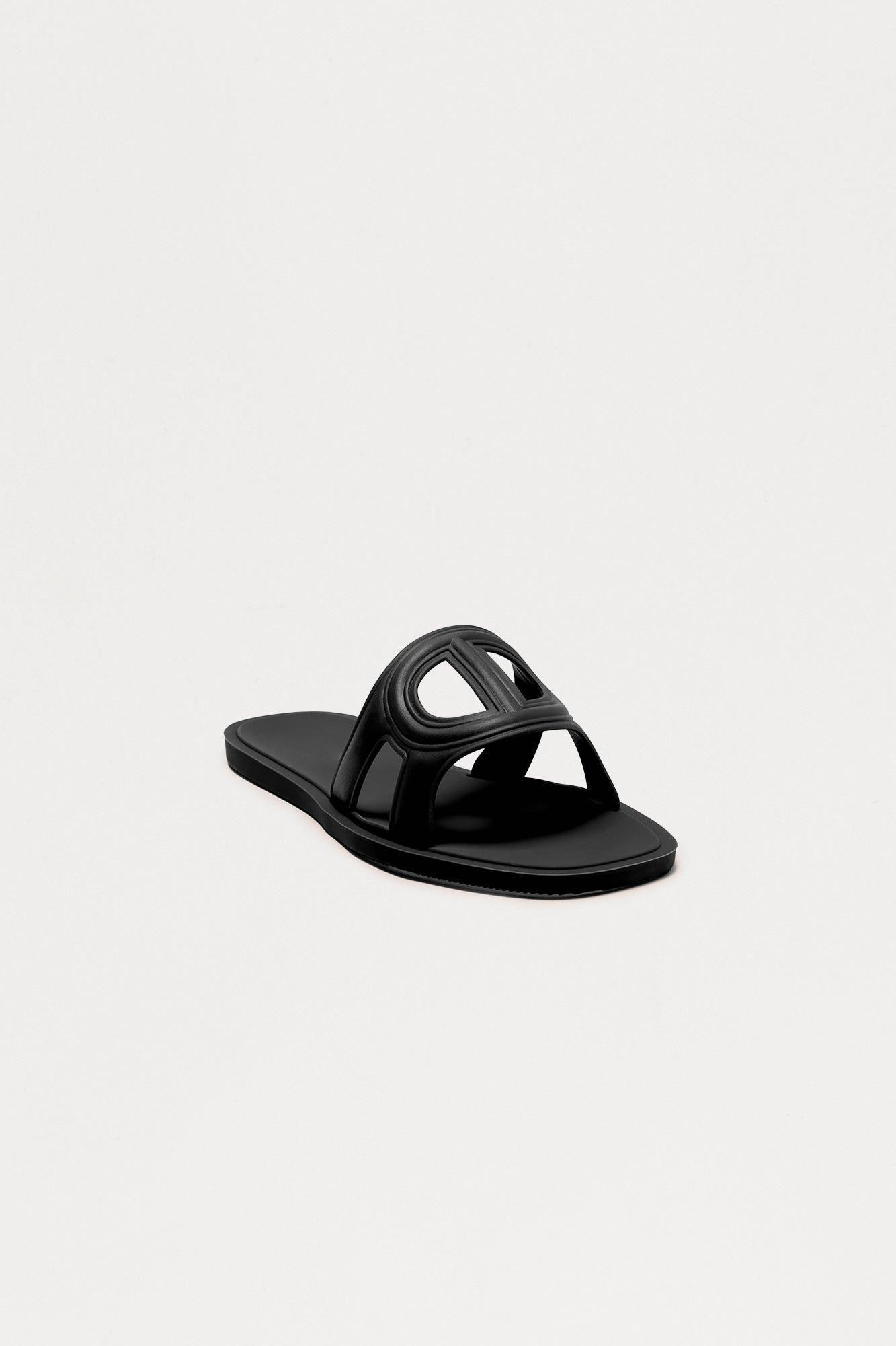 Shawn Slip On Sandals - Black Product Image