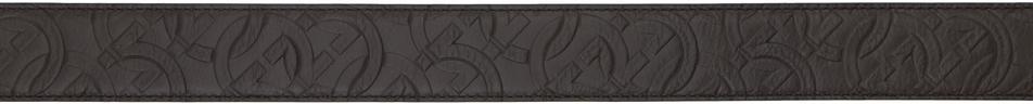 FERRAGAMO Brown & Black Reversible Gancini Belt In Testa Di Moro Nero Product Image