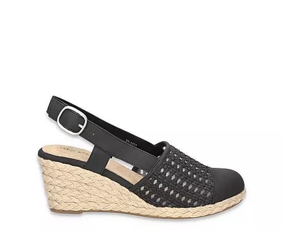 Easy Street Taffy Womens Slingback Espadrille Wedges Product Image
