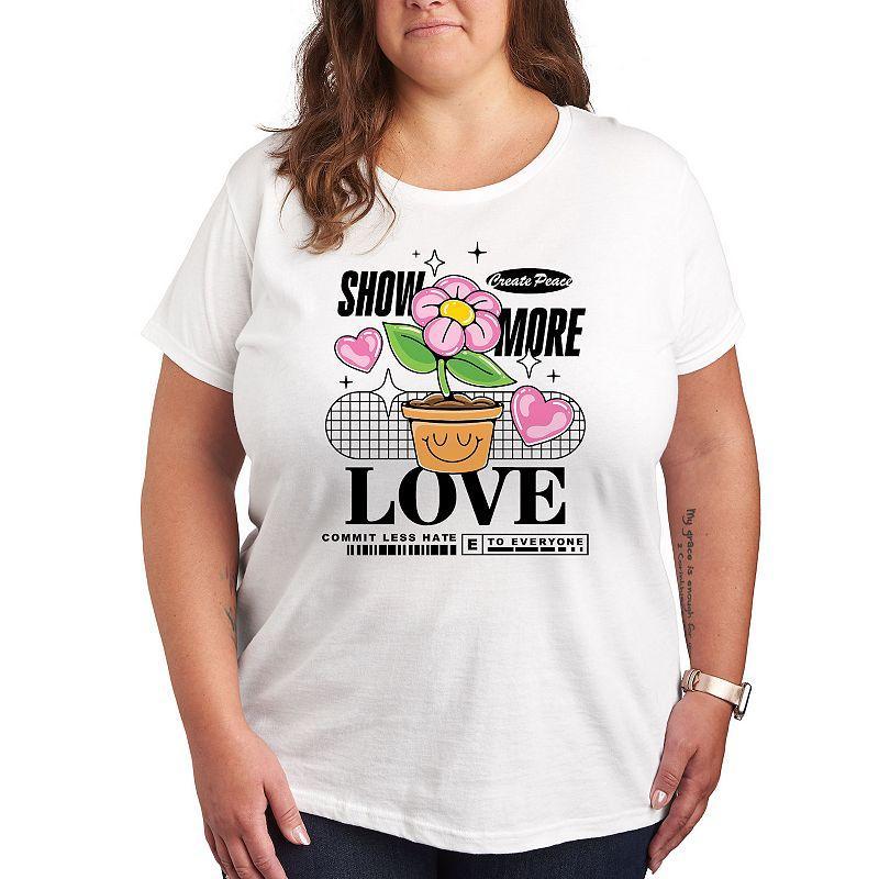 Plus Show More Love Graphic Tee, Womens Product Image