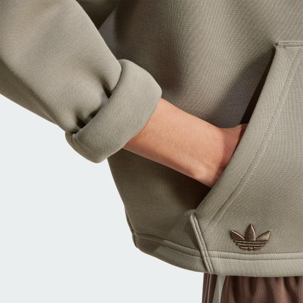 adidas Neuclassics Hoodie Cream White XL Womens Product Image