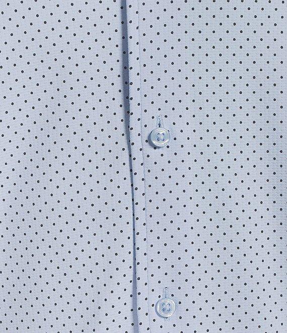 Cremieux Blue Label Dotted Coat Front Knit Short Sleeve Shirt Product Image