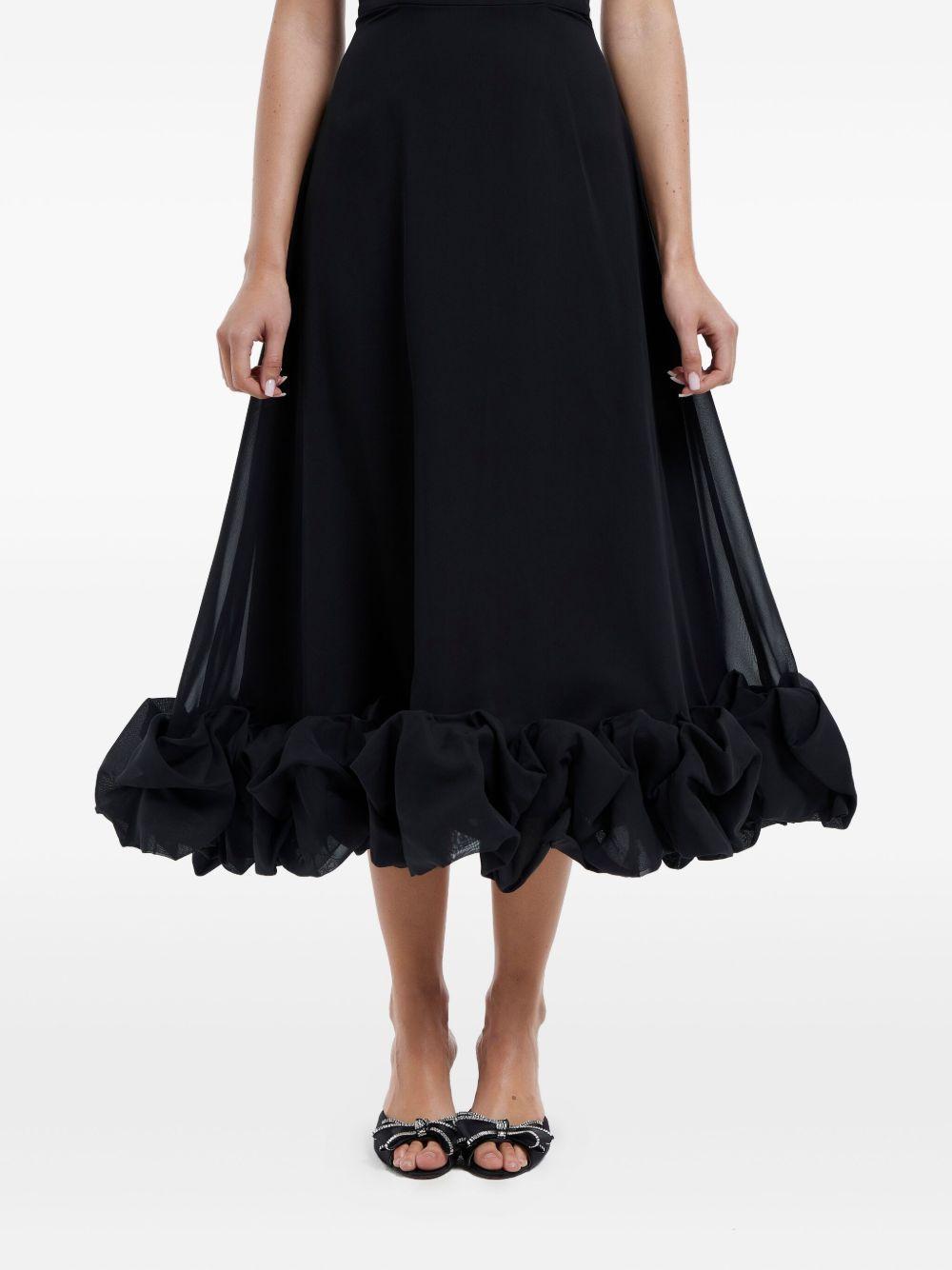 flounce bustier midi dress Product Image