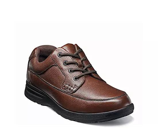 Nunn Bush Cam Mens Moc Toe Oxford Casual Shoes Red Tumble Product Image