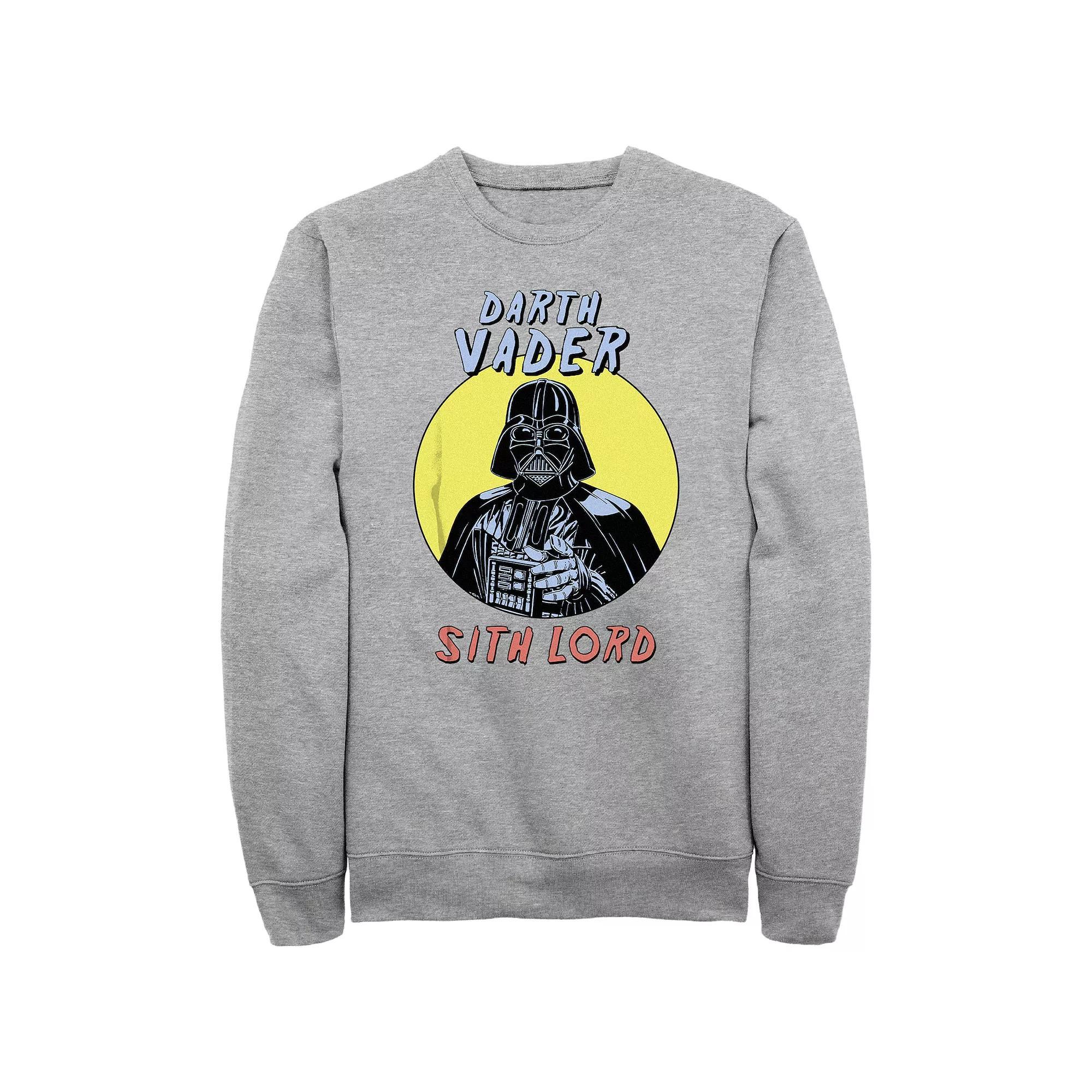 Men's Star Wars Darth Vader Sith Lord Graphic Fleece, Size: Large, Athletic Grey Product Image