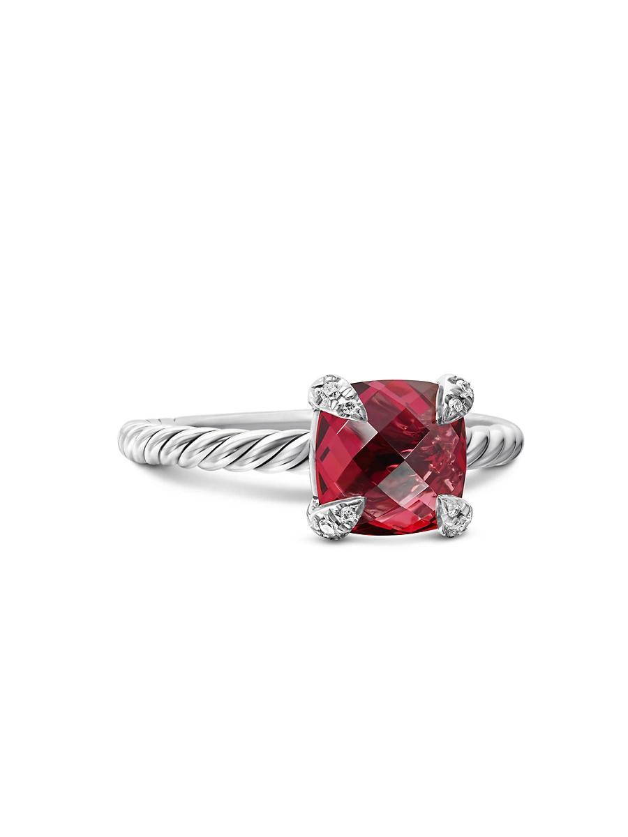 David Yurman Chatelaine Ring with Amethyst and Diamonds Product Image