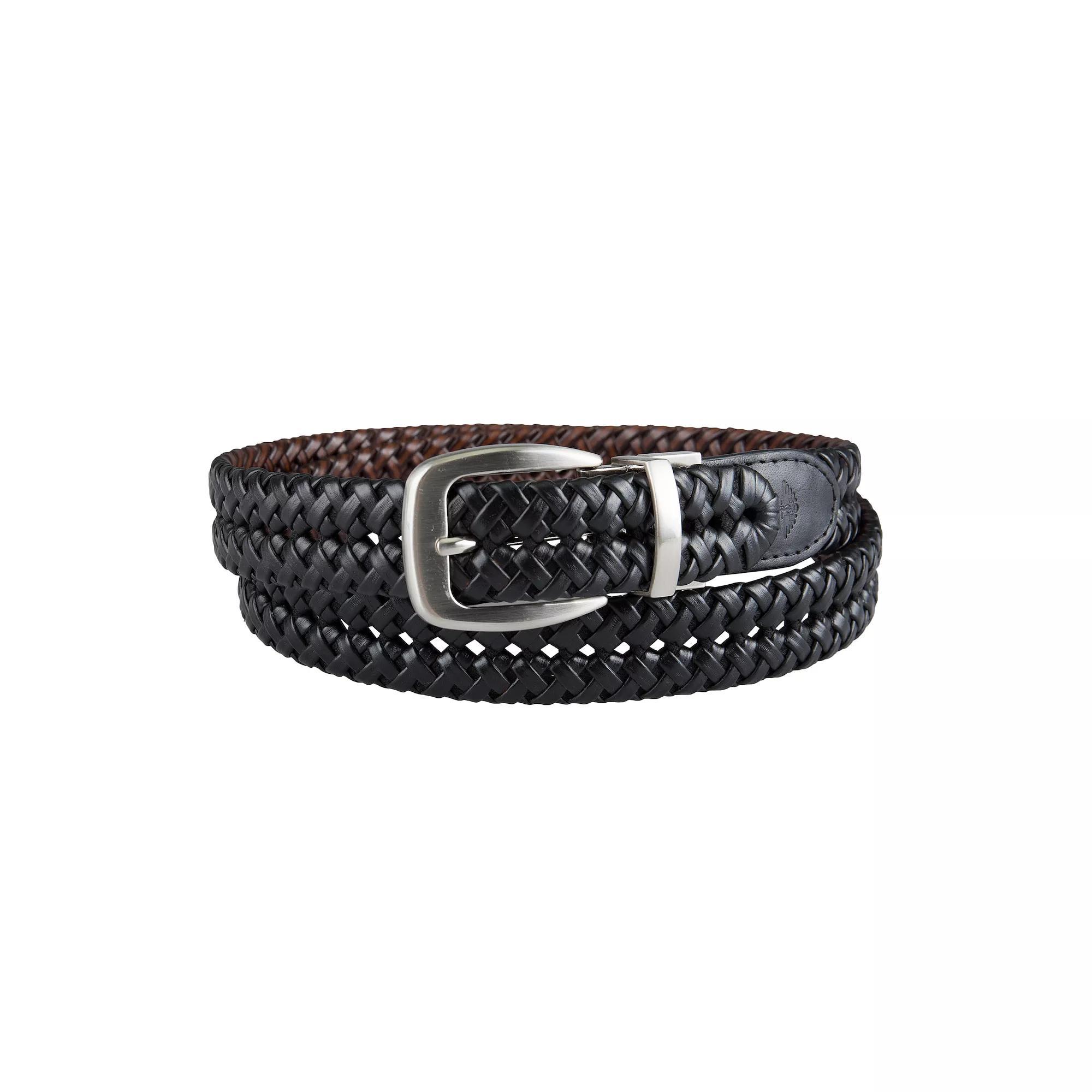 Mens Dockers Reversible Braided Leather Dress Casual Belt Product Image