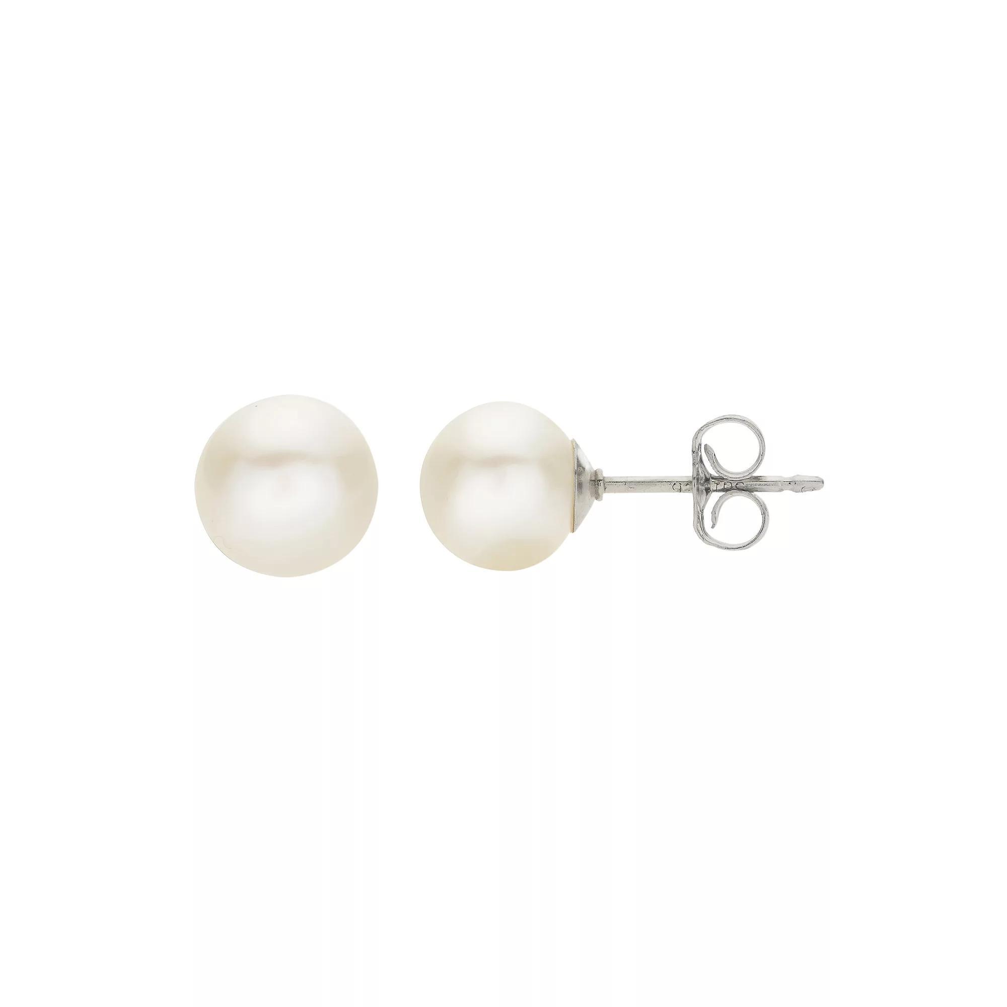 PearLustre by Imperial Freshwater Cultured Pearl Stud Earrings - 8 mm, Womens, Sterling Product Image