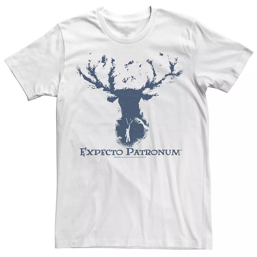 Men's Harry Potter Expecto Patronum Silhouette Tee, Size: 3XL, White Product Image