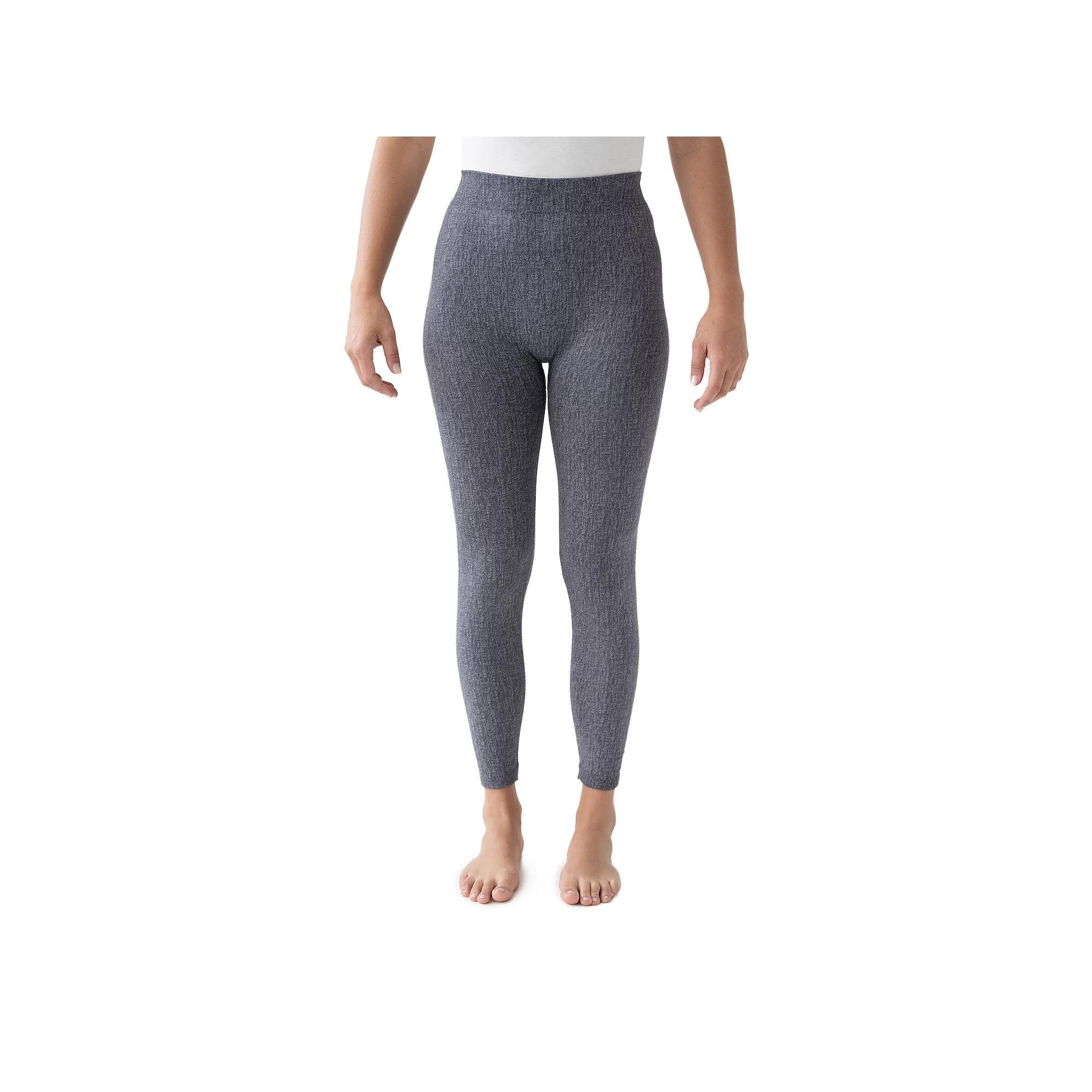 Womens MUK LUKS Faux Denim Leggings Product Image