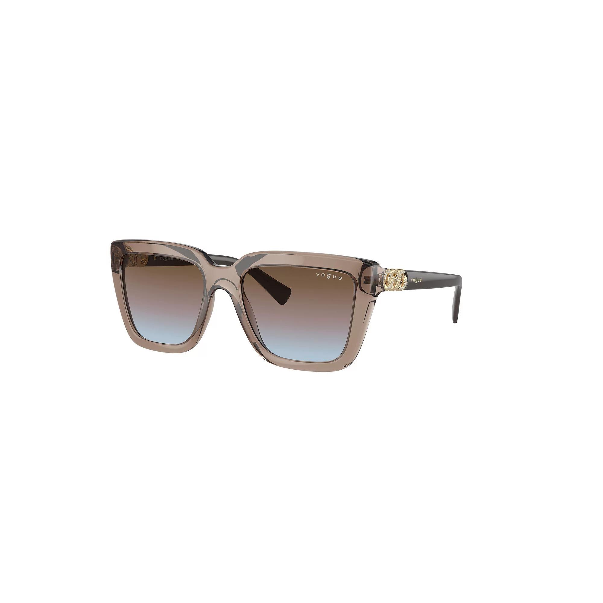 Women's Vogue VO5575SB 55mm Injected Gradient Butterfly Sunglasses, Brown Product Image