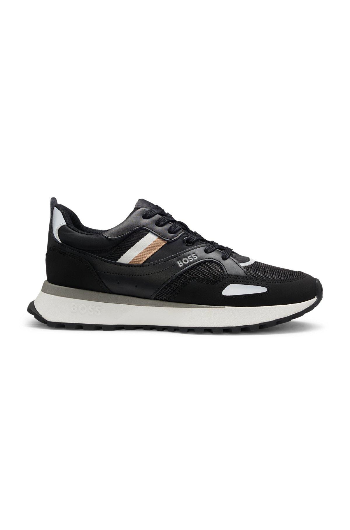 BOSS - Running-style trainers with EVA-rubber outsole - Black Product Image