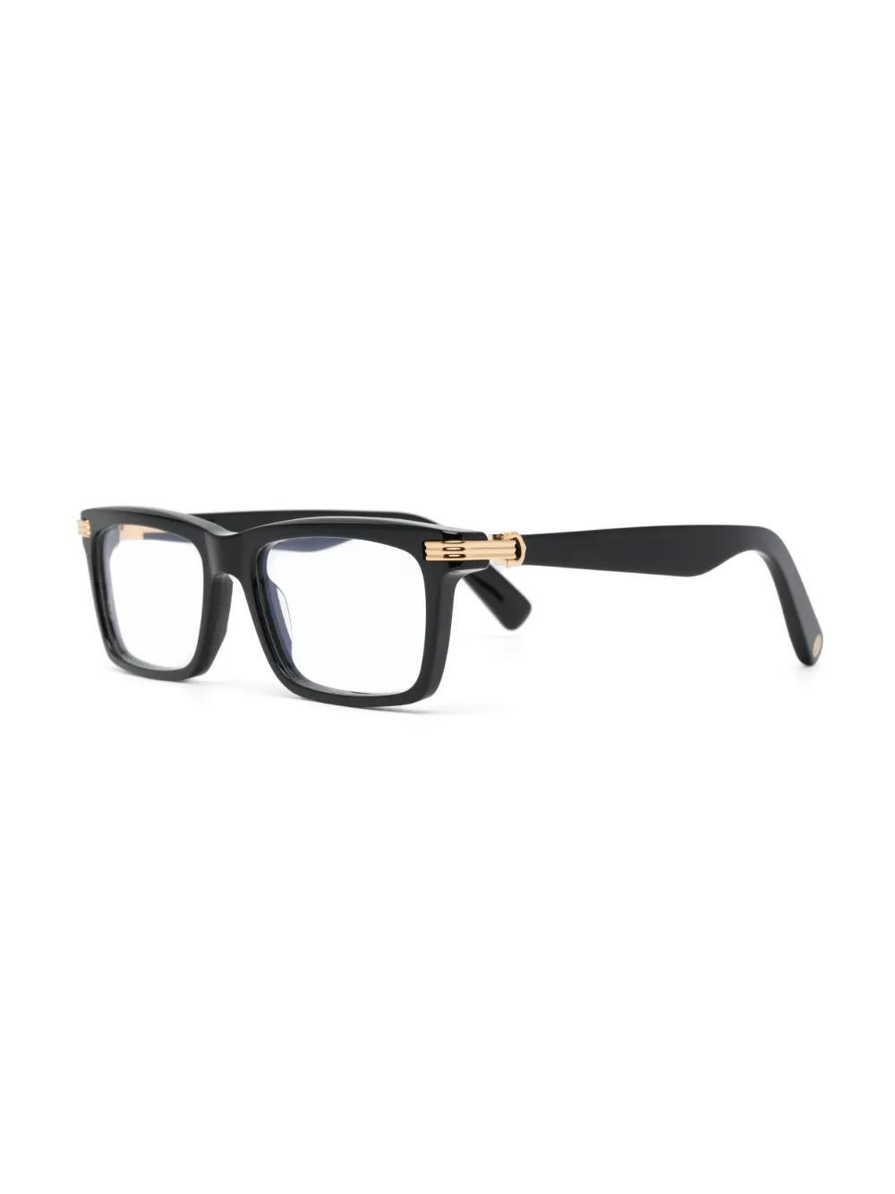 CARTIER Rectangle-frame Glasses In Black Product Image