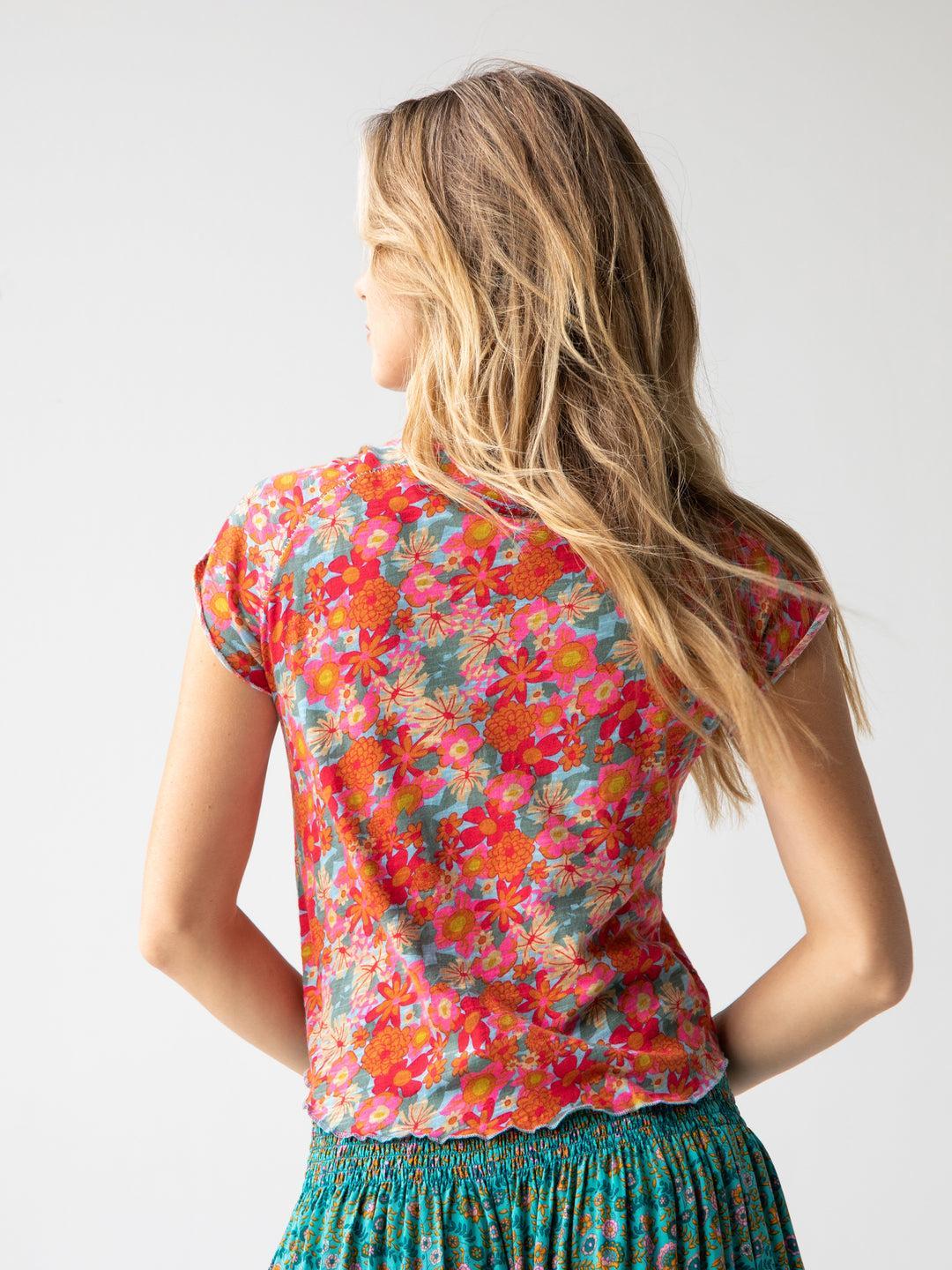 Lily Cotton Short Sleeve Tee Shirt Product Image