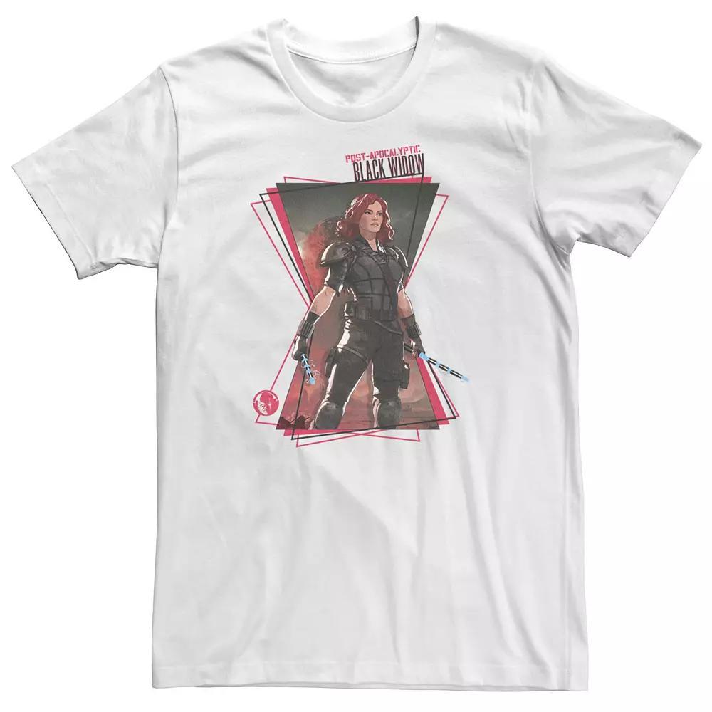 Big & Tall Marvel What If Black Widow Hourglass Tee, Men's, Size: XXL Tall, White Product Image