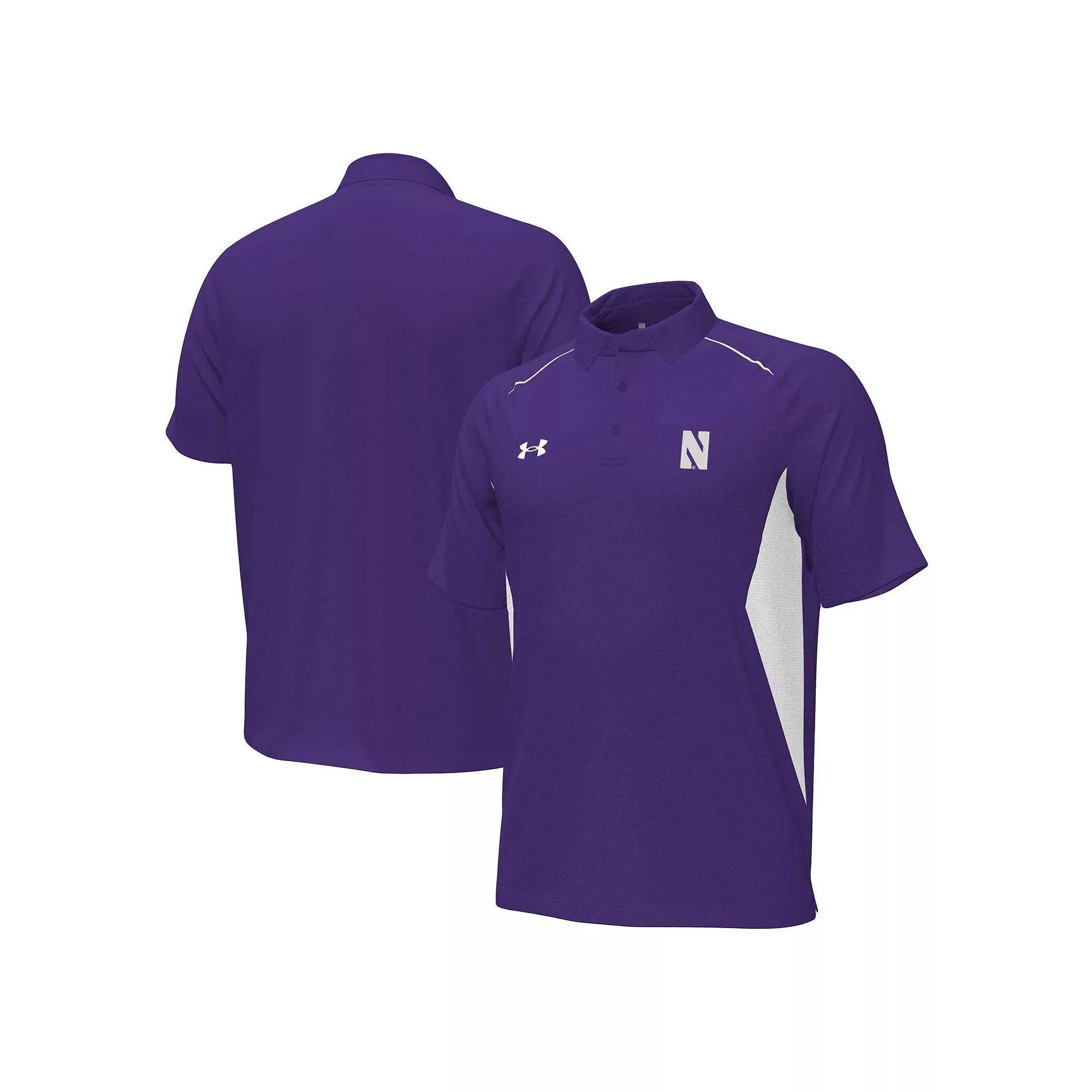 Men's Under Armour Purple Northwestern Wildcats Title Polo, Size: XXL Product Image
