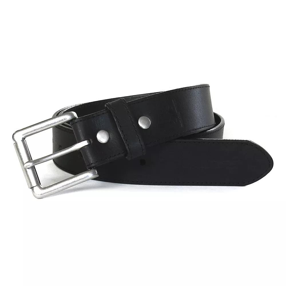 Men's Realtree Stitched Black Leather Belt, Size: 38 Product Image