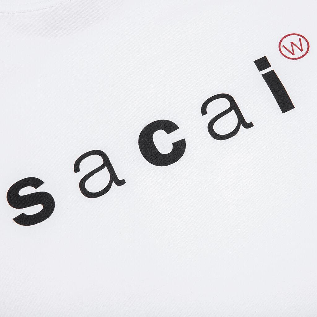 Sacai x WTAPS Print T-Shirt - White Male Product Image