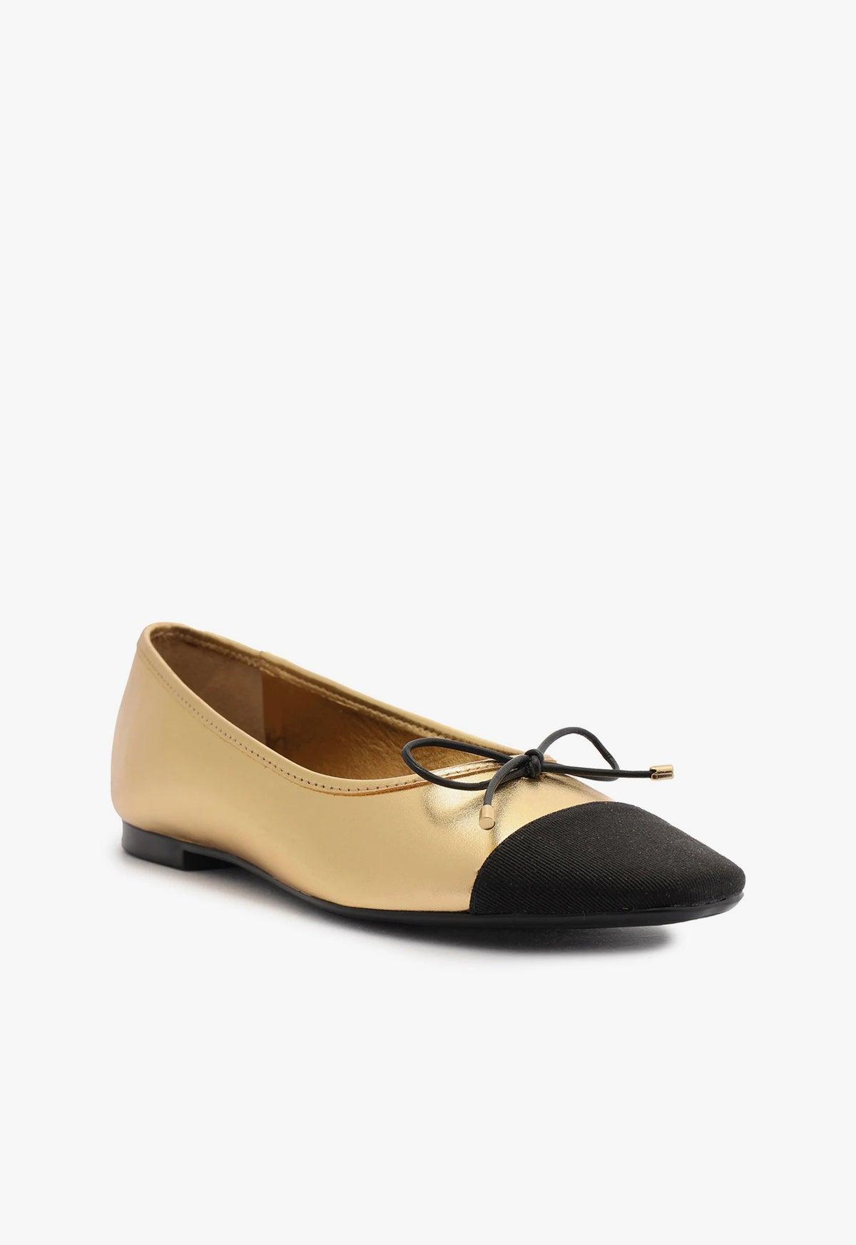 Arissa Metallic Leather Flat Product Image