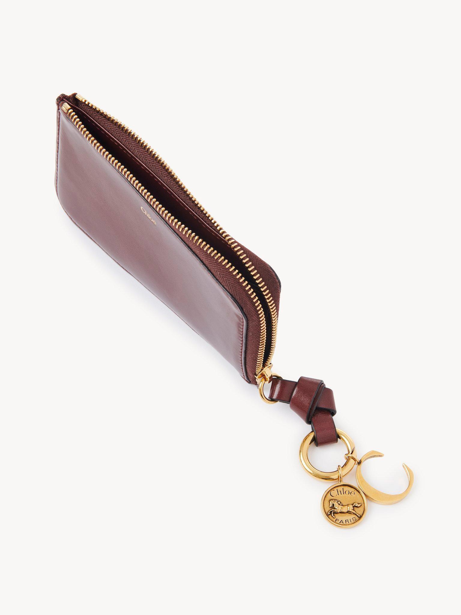 Alphabet wallet in shiny leather Product Image