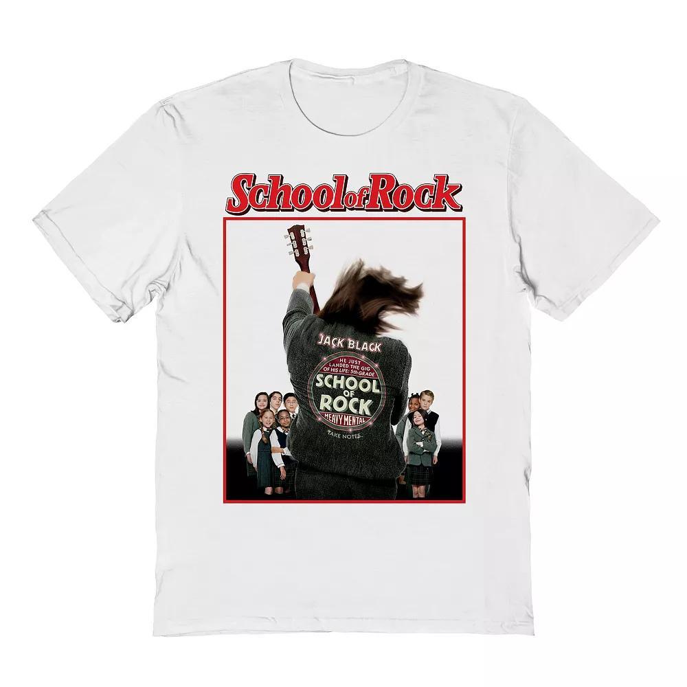 Men's School of Rock Graphic Tee, Size: Medium, White Product Image