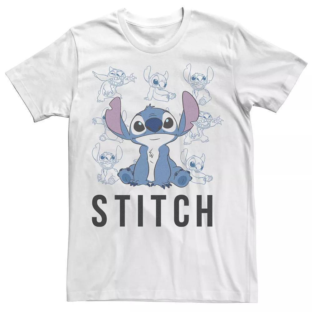 Disney's Lilo & Stitch Men's Just Adorable Stitch Sketches Tee, Size: Medium, White Product Image