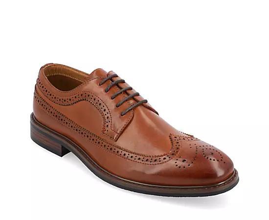 VANCE Gordy Tru Comfort Foam Men's Wingtip Dress Shoes, Size: 13, Red Product Image