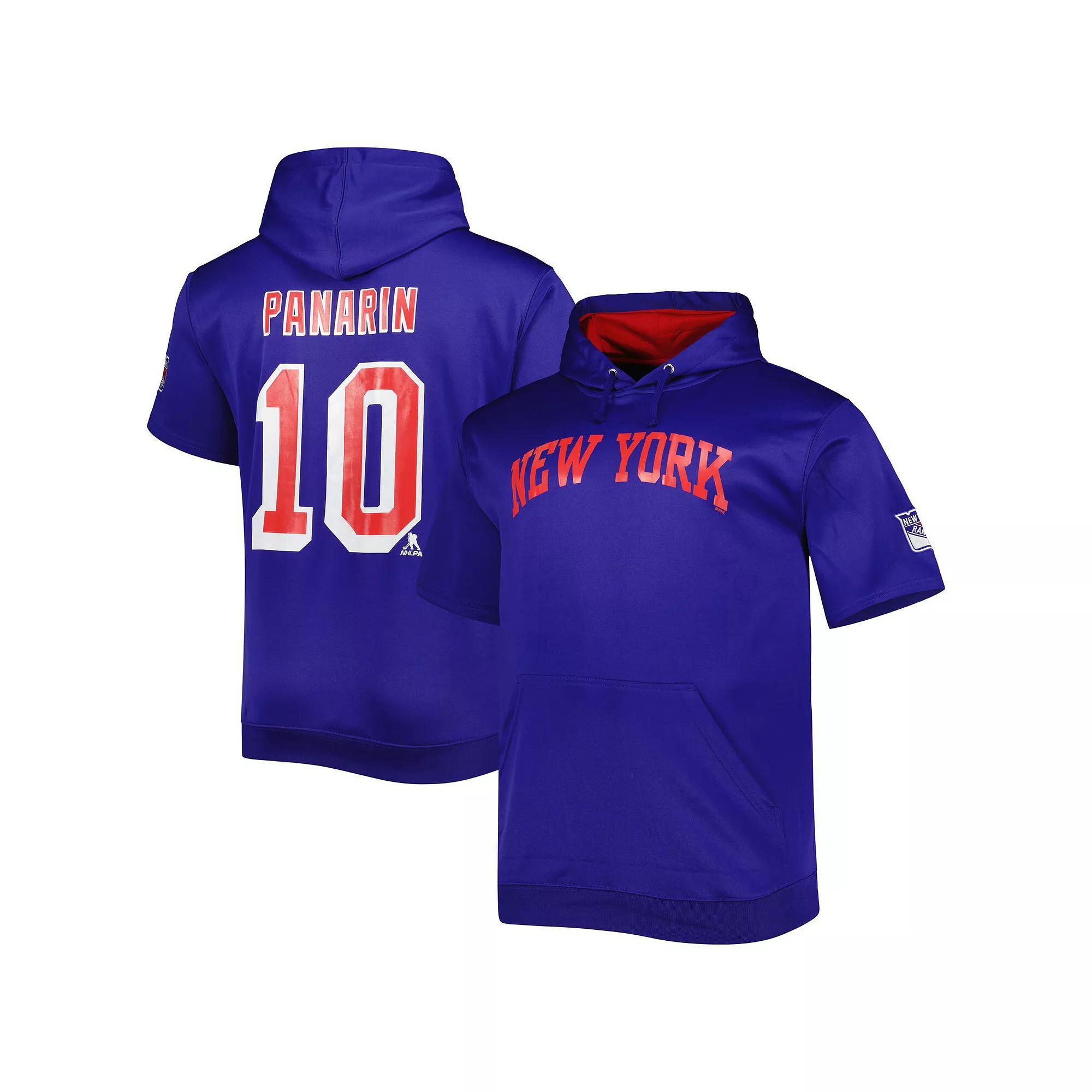 Men's Fanatics Branded Artemi Panarin Blue New York Rangers Big & Tall Name & Number Pullover Hoodie, Size: XLT, Ran Blue Product Image