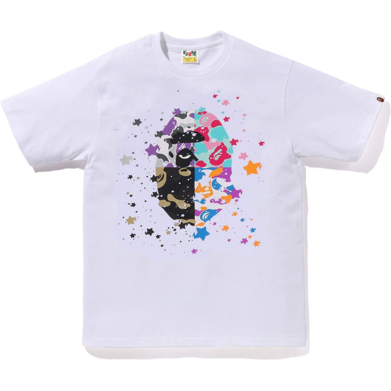 BAPE US APE HEAD STA TEE MENS Male Product Image