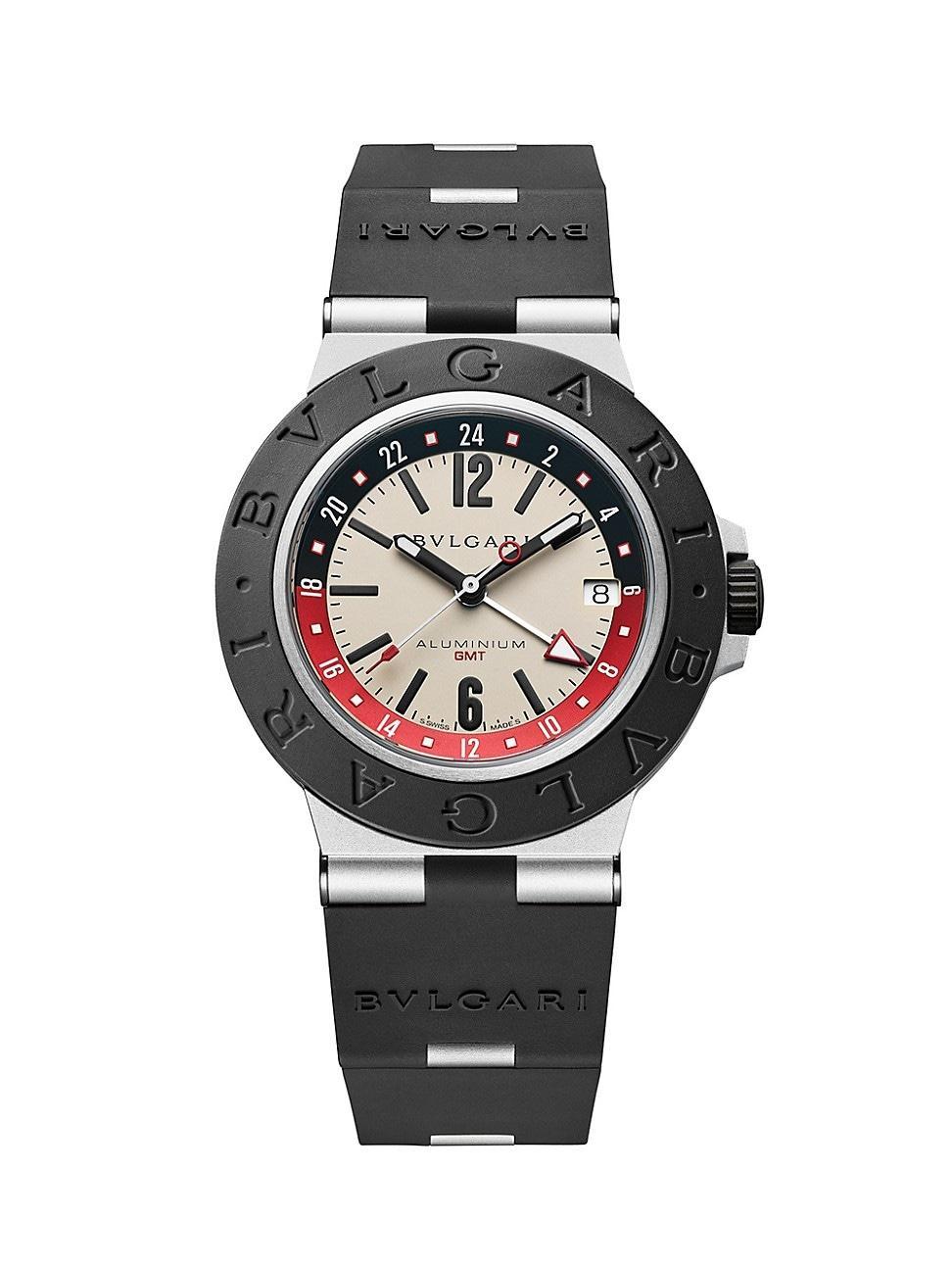 Mens BVLGARI BVLGARI Aluminum, Titanium & Rubber Bracelet Watch/40MM Product Image
