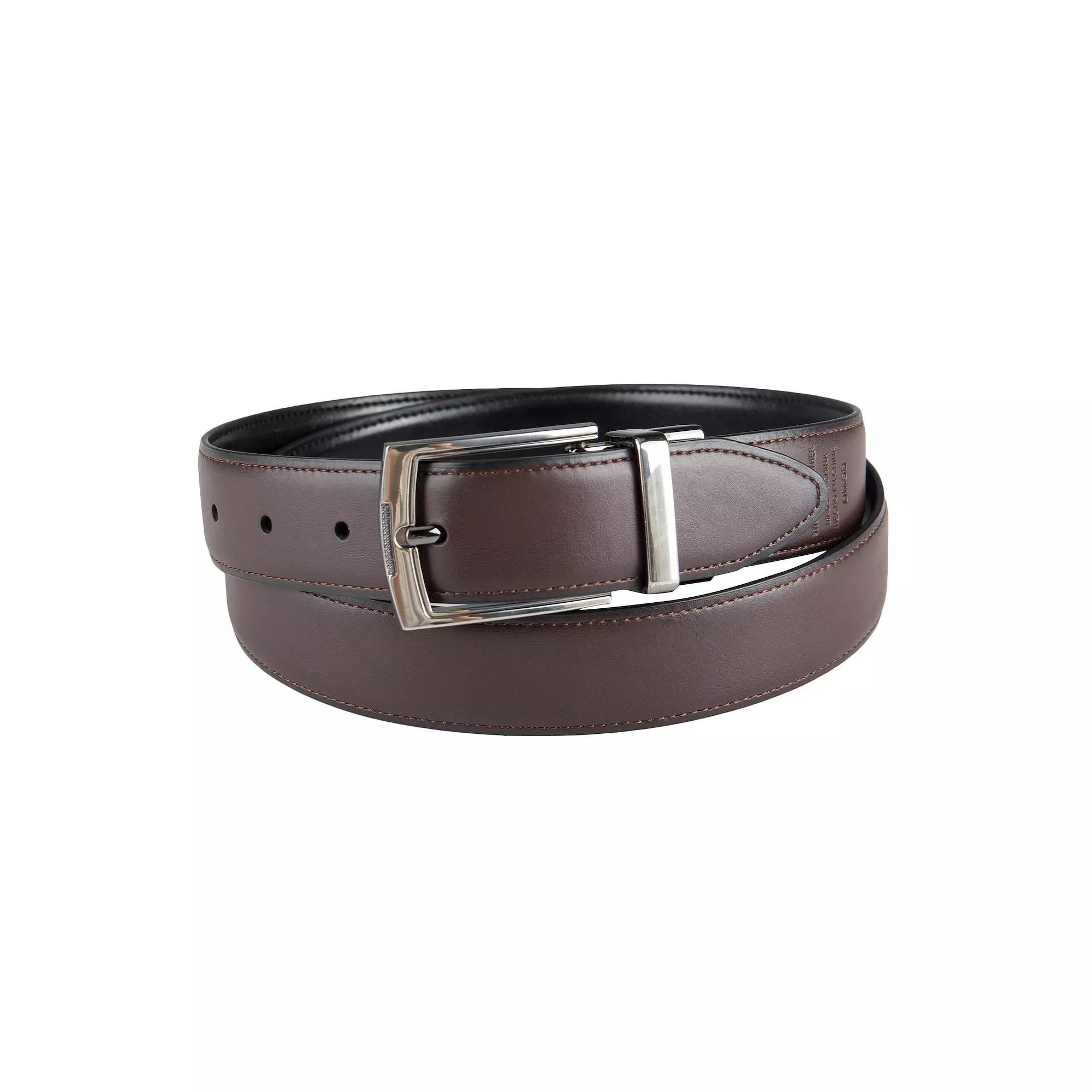 Men's Dockers® Reversible Tonal Stitch Edge Dress Belt, Size: Large, Black Brown Product Image