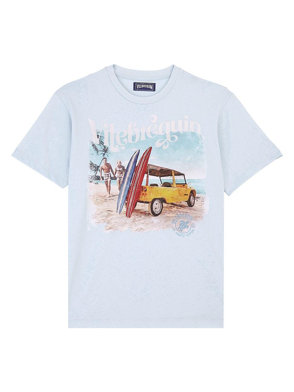 Mens Graphic Cotton T-Shirt Product Image
